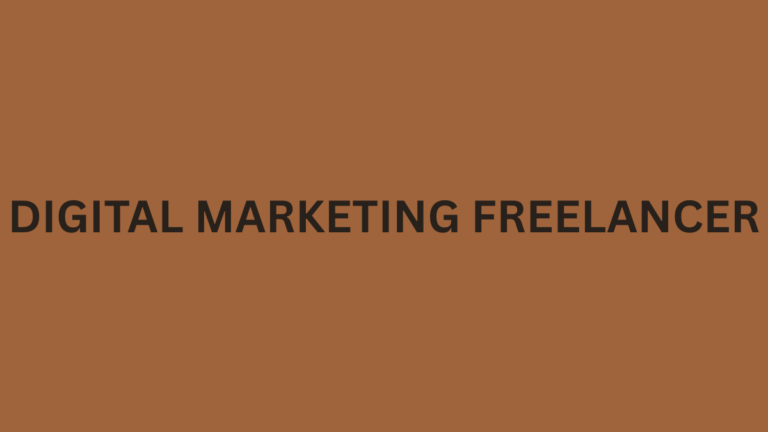 Digital marketing freelancer