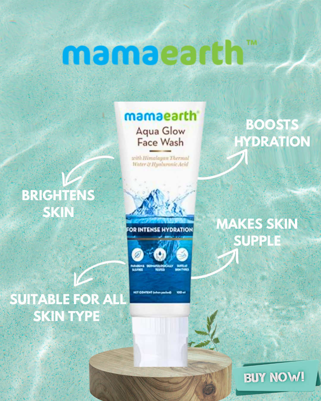mamaearth aqua facewash